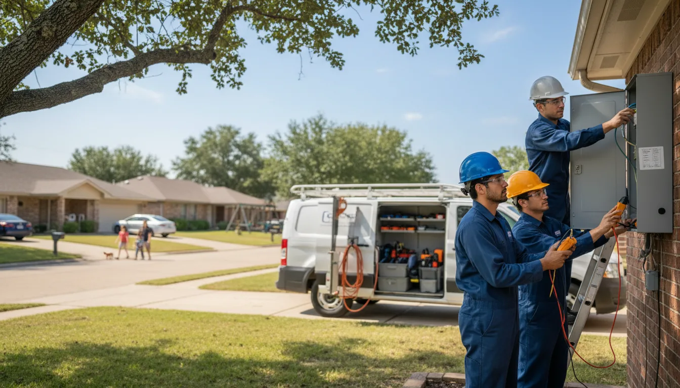 Certified electrician providing emergency electrical services in Numidia, PA